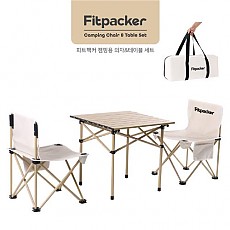 [피트팩커] 캠핑용 의자&테이블 2인 세트